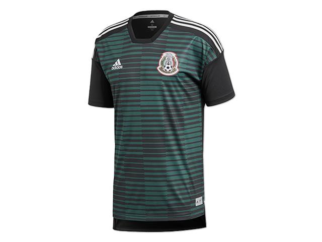2018 メキシコ代表 ホームプレマッチジャージー半袖