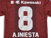 ASICS ヴィッセル神戸2018 半袖レプリカユニフォーム【#8 INIESTA