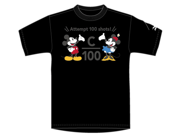 DISNEY100本シュート半袖Tシャツ