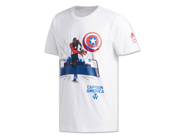 Adidas Marvel Captain America Jw Tee バスケットボール専門店 スポーツショップgallery 2 スポーツ用品の超専門店 通販