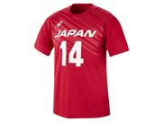 ASICS バレーボール男子日本代表 応援Tシャツ（番号入り） 2053A087
