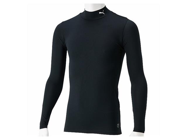 コンプレッションジュニアモックネックLSシャツ