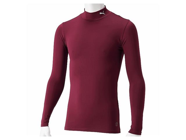 コンプレッションジュニアモックネックLSシャツ