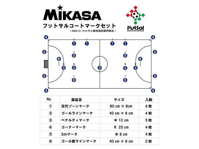 Mikasa フットサルマークセット フットサル サッカー専門店 スポーツショップgallery 2 スポーツ用品の超専門店 通販