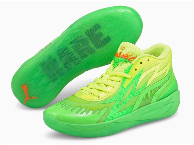 ポイント5倍 新品未使用 プーマ PUMA MB.02 SLIME バスケ シューズ