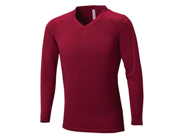 カラーインナー長袖Vネック