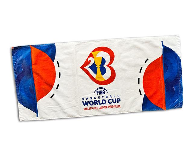 FIBA BASKETBALL WORLD CUP 2023 ロゴプリントフェイスタオル