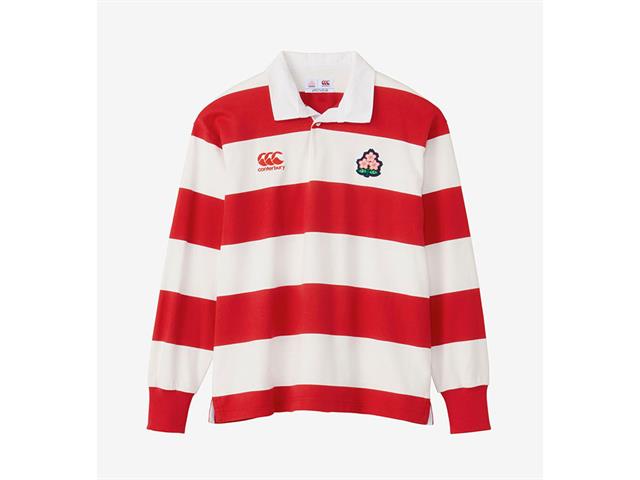 ラグビー好き CANTERBURY JAPAN L/S 4INCH STRIPE RUGBY JERSEY RA43772 | ラグビー