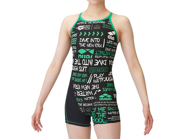 トレーニングワンピーススパッツ（オープンバック・ミドルレッグ）