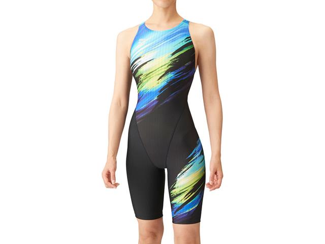 レーシングワンピーススパッツ（オープンバック・ハーフレッグ）