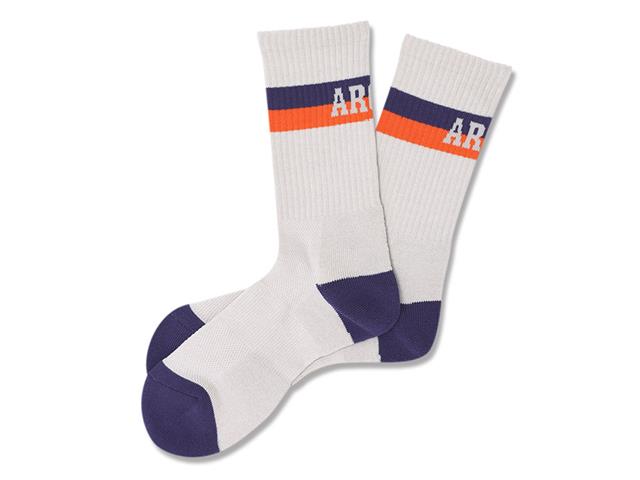 Arch bi-color crew mid. Socks