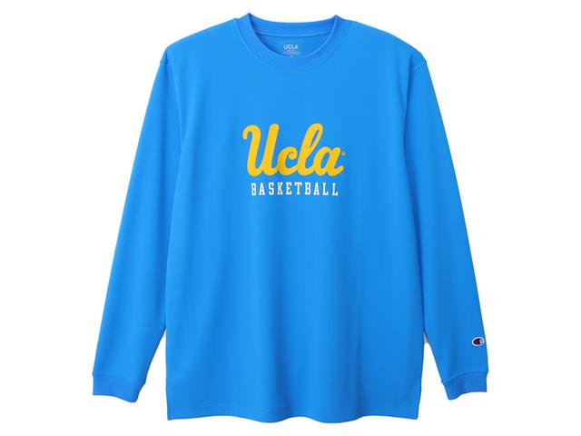 [チャンピオン] Tシャツ 長袖 丸首 DRYSAVER グラフィックプリント ロングスリーブTシャツ バスケットボール UCLA Champion ロングスリーブTシャツ C3-CB425 | バスケットボール用品 | スポーツショップGALLERY・2 長袖 丸首  DRYSAVER 抗菌防臭 高通気 グラフィックプリント ロングスリーブTシャツ バスケットボール C3-CB461-010-L