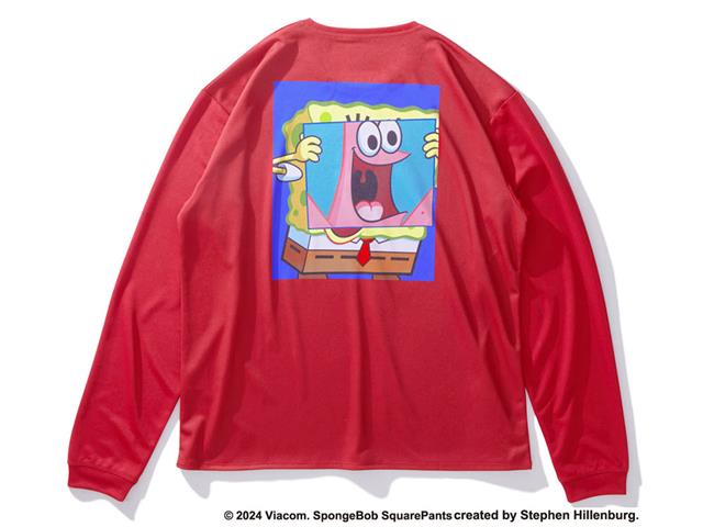 ロングスリーブTシャツ パトリック スター ビッグフェイス