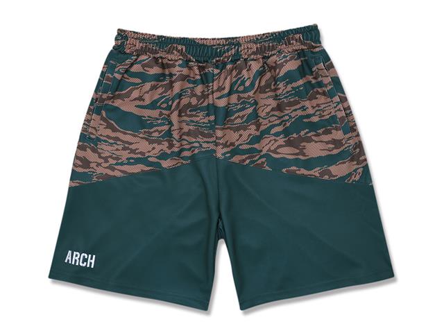 Arch tiger stripe camo shorts