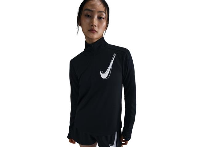 NIKE ナイキ ウィメンズ スウッシュ ハイブリッド ハーフジップ MID L