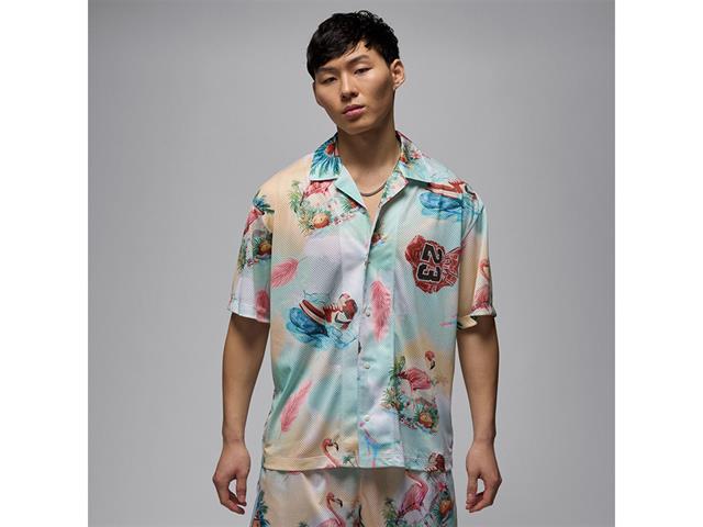 ジョーダン ESS SMR PK AOP CAMP S/S トップ