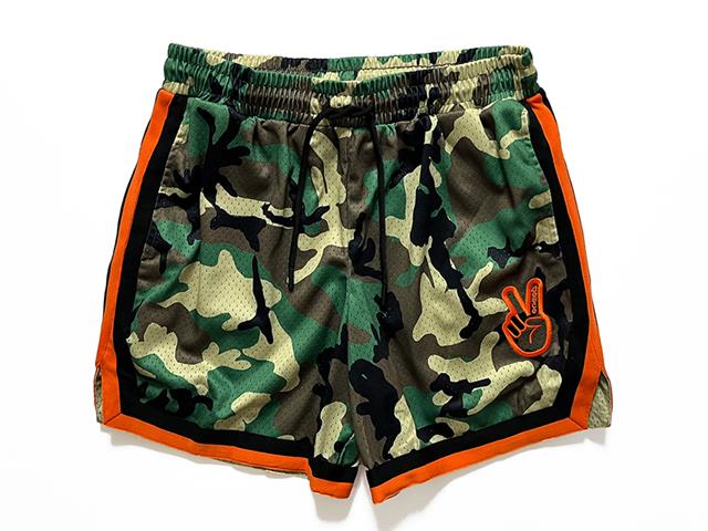 deuce deuce パンツ ピースサイン刺繍 Peaceサイン刺繍 バスケット