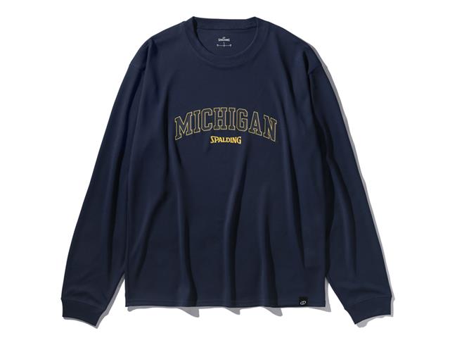 ロングスリーブTシャツ ミシガン アーチロゴ フロント