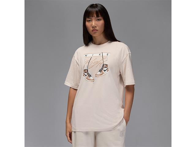 ウィメンズ ジョーダン フライト シュー グラフィック OS S/S Tシャツ
