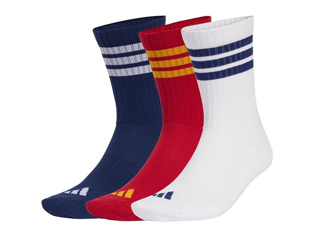 adidas ESS クッション 3S 3Pクルーソックス KE5503