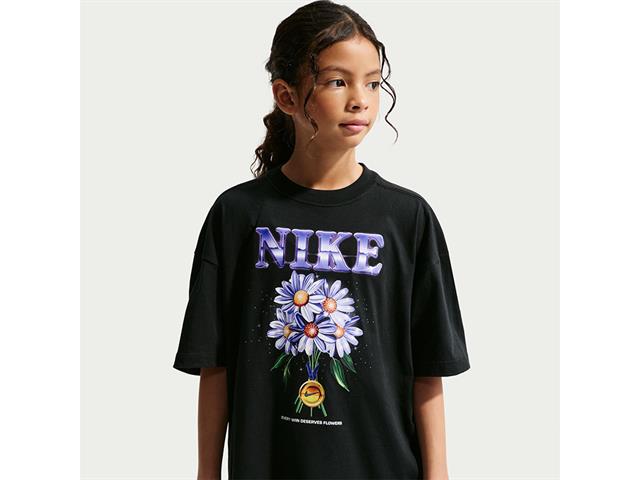 ナイキ YTH ガールズ NSW フラワー OS S/S Tシャツ