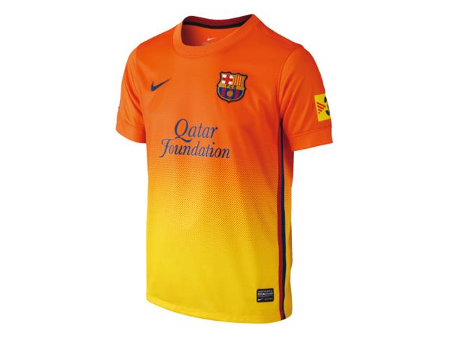 ジュニア　2012-14 バルセロナ アウェイレプリカシャツ