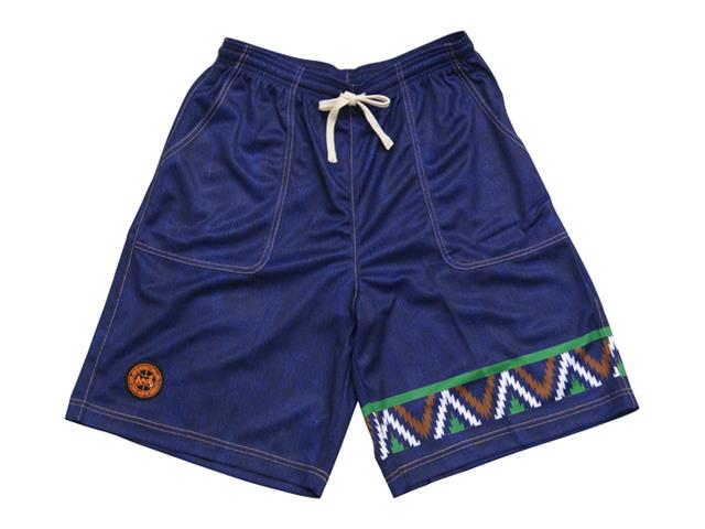 Arch native line denim shorts