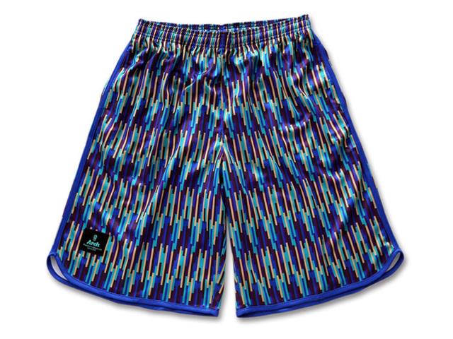 Arch mosaic striped shorts