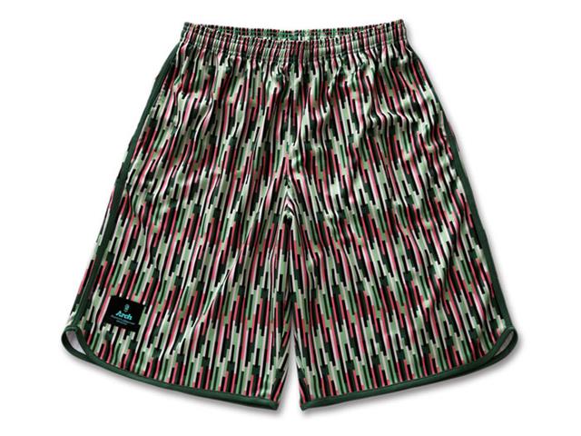 Arch mosaic striped shorts