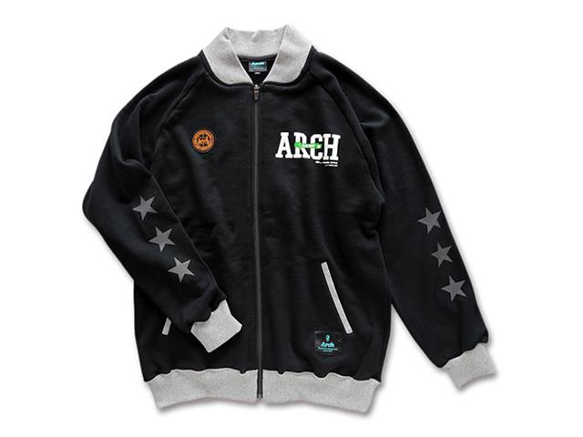 Arch stitch logo sweat jacket
