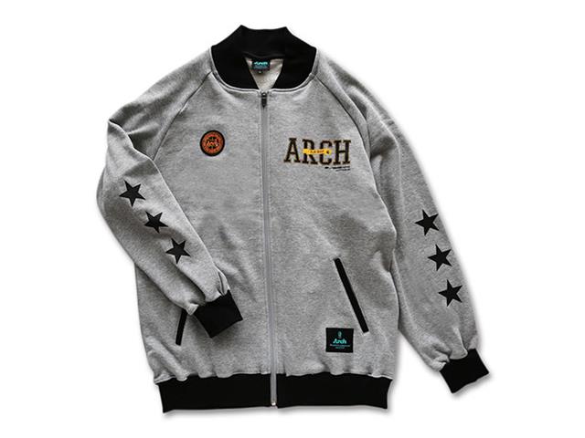 Arch stitch logo sweat jacket