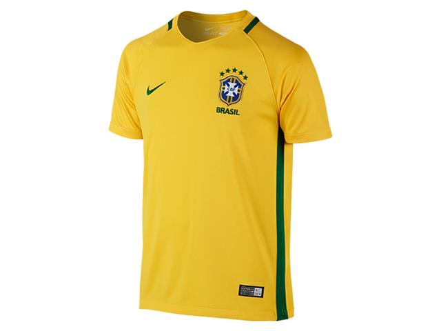 ブラジル代表　2016　ホーム　半袖　ジュニアレプリカユニフォーム