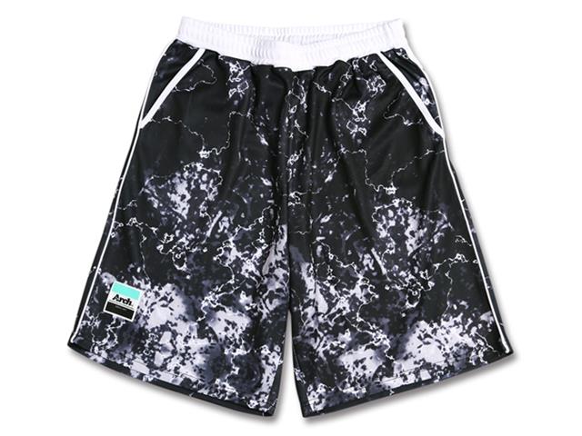 Arch marble designed shorts