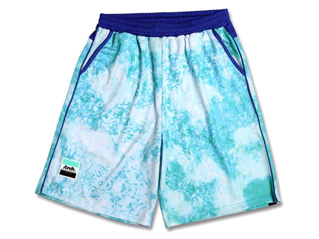Arch marble designed shorts