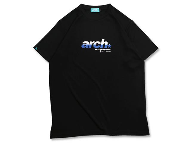 Arch split sporty logo tee［DRY］