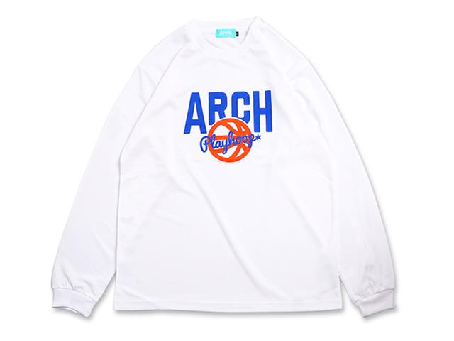 Arch rising ball L/S tee［DRY］