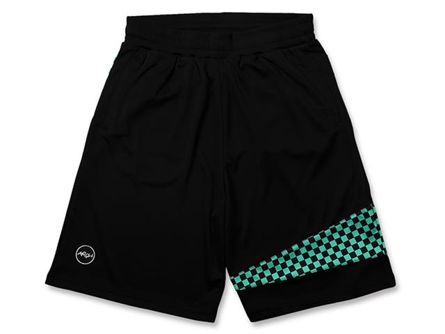 one side checker shorts